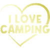 I love camping heart