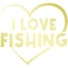I love fishing heart