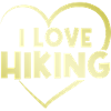I love hiking heart