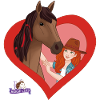 schleich® HORSE CLUB Hannah og hendes hest Cayenne