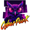 Cyberpunk-Eule