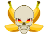 Bananenrepublik Schädel Bananen
