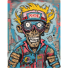 Funny Psycho Drugs Head Art