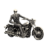 Suited Up Skull & Bones Biker