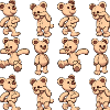 Cartoon Teddy Bear Pattern