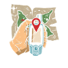 Map + GPS + Destination - Geocaching Geocacher