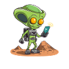 Alien als Geocacher - Geocaching Geocacher