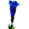 Luminous Alpine Gentian – Digital Art
