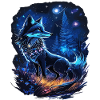 Spiritual Fox Magical Forest Landscape