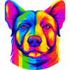 Rainbow Dog