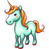Licorne turquoise