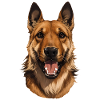 Belgian Shepherd dog head