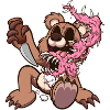 Cartoon Teddy Bear Monster