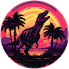 Synthwave T-Rex
