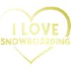 I love snowboarding heart