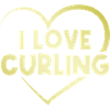 Ich liebe Curling Herz