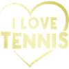 I love tennis heart