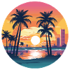 Sunset in Miami