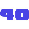 40. 40 ÅR. 40 års jubilæum. FØDSELSDAG 40 ÅR.
