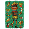 Funny hieroglyphs: fast food