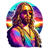 Hippie Jesus at the Beach