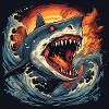 Shark on Fire