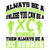 Cross-country-laufdesign Für Einen Xc-läufer