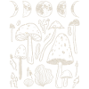 Goblincore Shirt, Moon Phases And Mushrooms Tee,
