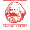 Kommunisme skjorte, deling er omsorgsfuld Karl Marx