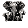 Elephant Daddy 3 children