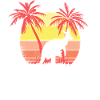 Kangaroo Summer Sunset Palm
