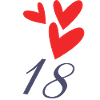 18. 18 ANNI. 18° ANNIVERSARIO. COMPLEANNO 18 ANNI.