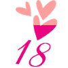 18. 18 ANNI. 18° ANNIVERSARIO. COMPLEANNO 18 ANNI.