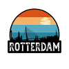 Rotterdam Netherlands Flag Skyline Travel Souvenir