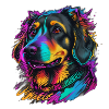 Bunter Hund