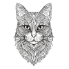 Conception de Mandala de chat
