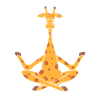 Meditationsgiraffe Yogalehrer