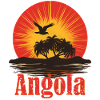 Angola Angolan Flag Vintage Sunset Souvenir Pride