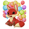 Waldbewohner Tierfreund Geschenk Ballon Fuchs