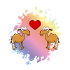 Camel Comic Couple Love