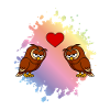 Owl Comic Couple Love