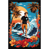 Garçon surfeur