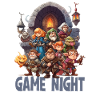 Gamenight role-playing group with characters