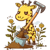 Giraffe Gardener