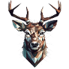 Geometric deer