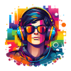Mann mit Headset und Sonnenbrille