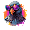 Taube bunter Vogel