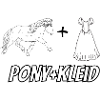 Pony und Kleid