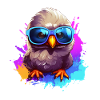 Taube Vogel bunt