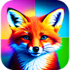 Niedlicher bunter Fuchs